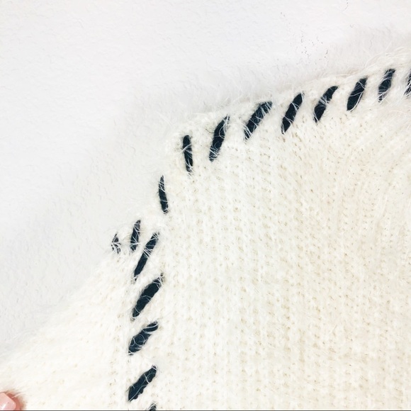 🔥SALE🔥 1. State ivory eyelash sweater fits Small. NWT gorgeous - Picture 11 of 12